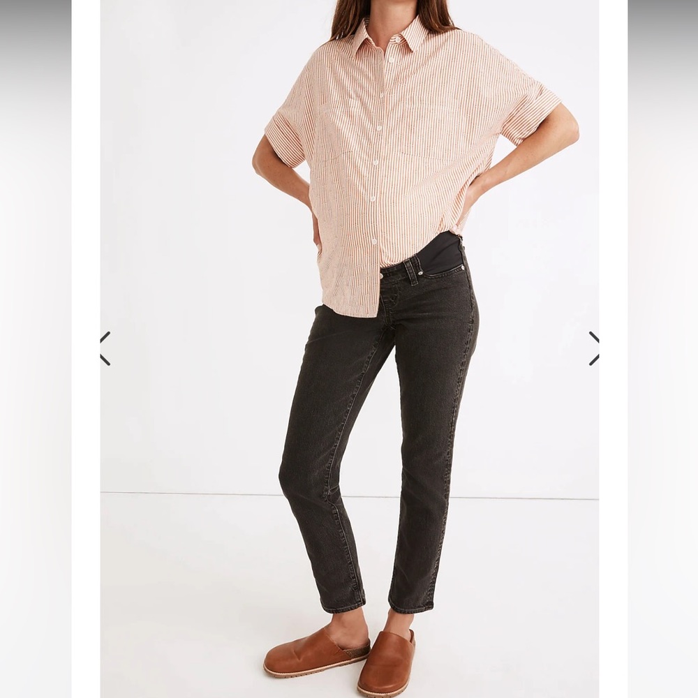 Madewell Maternity Side-Panel Perfect Vintage Jeans in Lunar Wash NWOT
